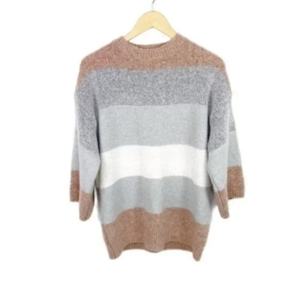 Goodnight Macaroon Oversized Soft Comfy Sweater Neutral Grey